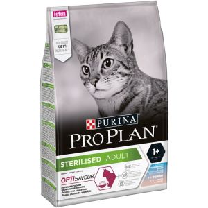PRO PLAN корм для кошек STERILISED Треска/Форель 4х3кг