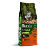 Monge Dog BWild GRAIN FREE беззерновой корм из мяса утки с картофелем для собак всех пород 12 кг