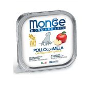 Monge Dog Monoprotein Fruits консервы для щенков паштет из курицы с яблоком 150г