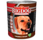 Big Dog конс 850гр д/с Говядина с гречкой