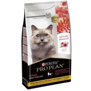 ProPlan Nature Elements корм для кошек STERIL Курица с Эхинацеей 6x1.4кг