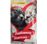 Корм для кошек ЛюбимкаМурлыка с курицей «Мяснофф» 85 г