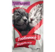 Корм для кошек ЛюбимкаМурлыка с ассорти «Мяснофф» 85 г