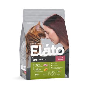 Elato Holistic корм для взрослых кошек с ягненком и олениной, 300г