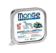 Monge Dog Monoprotein Fruits консервы для собак паштет из ягненка с черникой 150 г