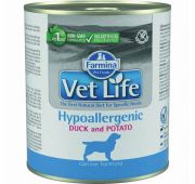 Farmina Vet Life конс. Hypoallergenic корм для собак гипоаллергенный Утка с картофелем 300гр