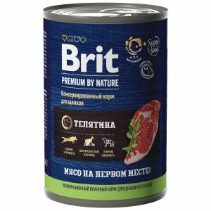 Brit Premium by Nature конс 410г д/щен Телятина(1/9)