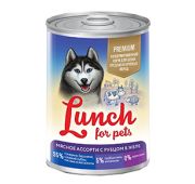 Lucky pets lunch for pet конс 850г д/с мясное ассорти с рубцом в желе