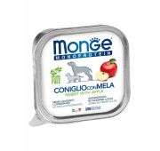 Monge Dog Monoprotein Fruits консервы для собак паштет из кролика с яблоком 150г