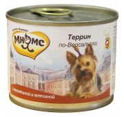 Мнямс консервы для собак всех пород «Террин по-версальски» (телятина с ветчиной) 200 г NEW (32043)