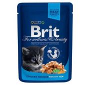 Brit Premium пауч 100гр д/котят Курица(1/24)