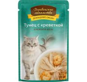 Дер/лак пауч для кошек Тунец с Креветкой в нежном желе 70 гр