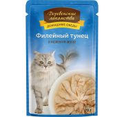 Дер/лак пауч для кошек Филейный Тунец в нежном желе 70 гр