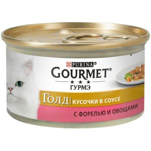 GOURMET GOLD кусочки в соусе Форель/Овощи 24x85г