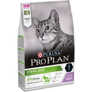 PRO PLAN корм для кошек STERILISED Индейка 4x3кг
