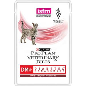ProPlan Veterinary Diet д/к пауч DM при диабете Говядина 10*85г