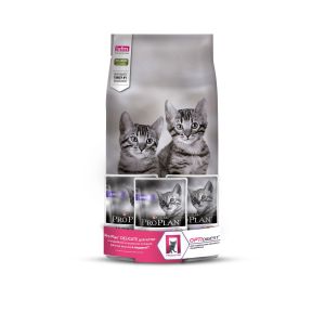 PRO PLAN корм для котят DELICATE чувствительное пищеварение Индейка 6x(1.5кг+3пауча*85g ) акция