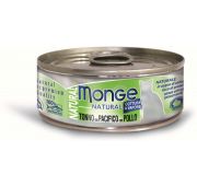 Monge Cat Natural консервы для кошек тихоокеанский тунец с курицей 80г