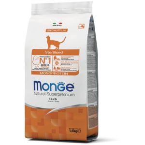 Monge Cat Monoprotein Sterilised Duck корм для стерилизованных кошек с уткой 1,5 кг