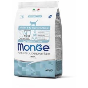 Monge Cat Monoprotein корм для котят с форелью 400г