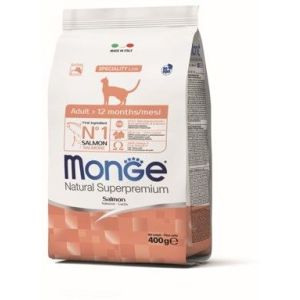 Monge Cat корм для взрослых кошек с лососем 400г