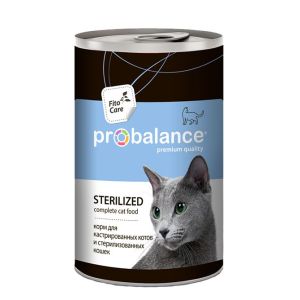 ProBalance Sterilized Корм консервированный для стерилизованных кошек и кастрированных котов, 415 гр 1/12