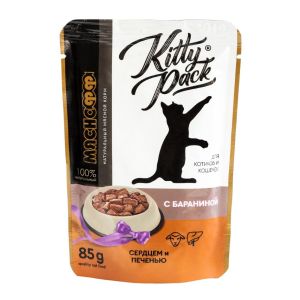 Корм для кошек натуральный корм с бараниной, сердцем и печенью «Мяснофф» 85 г