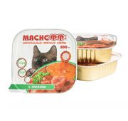 Мясной корм с лососем для кошек «Мяснофф» 100г