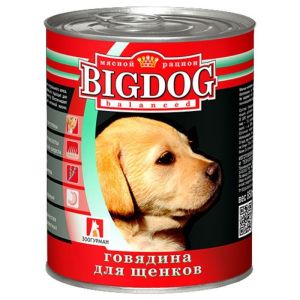 Big Dog конс 850гр д/с Говядина д/щенков(1/9)