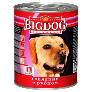 Big Dog конс 850гр д/с Говядина с рубцом(1/9)