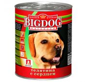 Big Dog конс 850гр д/с Телятина с сердцем(1/9)