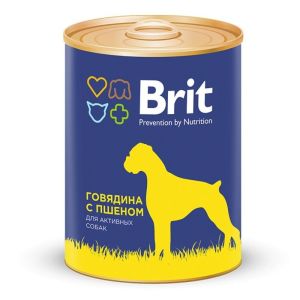 Brit Premium by Nature конс 850г д/с Говядина/Пшено(1/6)