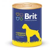 Brit Premium by Nature конс 850г д/с Говядина/Пшено(1/6)