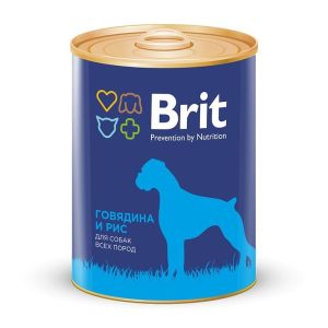 Brit Premium by Nature конс 850г д/с Говядина/Рис(1/6)