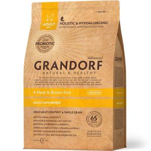 Grandorf Probiotic Mini 4Meat&BrownRice д/соб мелк. пород 3кг