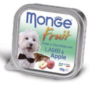 Monge Dog Fruit консервы для собак ягненок с яблоком 100г