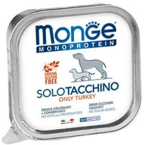 Monge Dog Monoprotein Solo консервы для собак паштет из индейки 150г