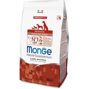 Monge Dog Speciality Puppy&Junior корм для щенков всех пород ягненок с рисом 800г