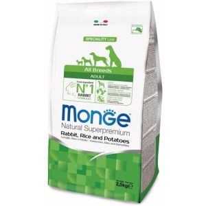 Monge Dog Speciality корм для собак всех пород кролик с рисом и картофелем  2,5 кг