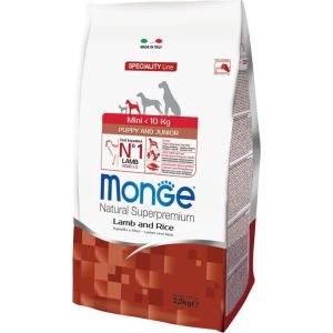 Monge Dog Speciality Mini корм для щенков мелких пород ягненок с рисом 2,5 кг
