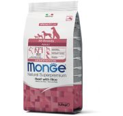 Monge Dog Monoprotein All Breeds Beef and Rice корм для собак всех пород говядина с рисом  2,5 кг