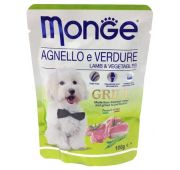Monge Dog Grill Pouch паучи для собак ягненок с овощами 100г (1/24)