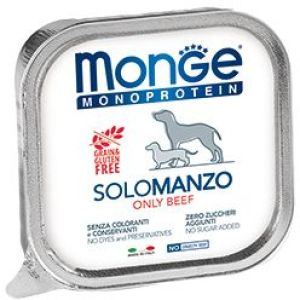 Monge Dog Monoprotein Solo консервы для собак паштет из говядины 150г