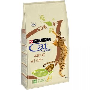 CAT CHOW ADULT DUCK с уткой 15kg