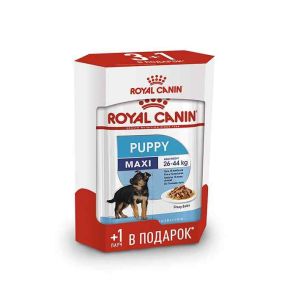 Royal Canin Комплект «Макси Паппи (соус)» 3+1 4*0,140кг