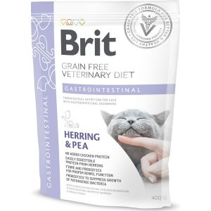 Brit Vet Gastrointestinal д/кош Беззерновая диета Острый хронический гастроэнтерит 400гр (1/10)